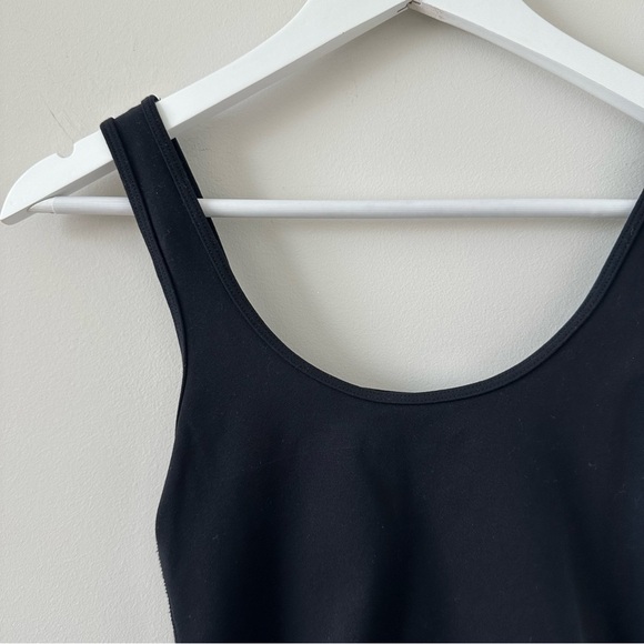 Abercrombie Soft AF Squareneck Bodysuit Black XS Tank Top Thong Slimming x small - Picture 8 of 8